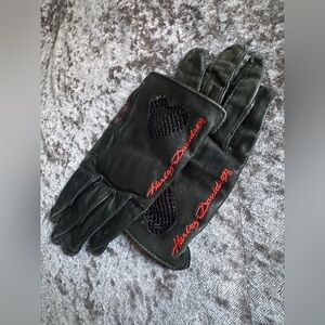 Woman’s Vintage Harley Davidson Leather Gloves
